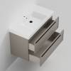 Тумба с раковиной La Fenice Elba Twin Cappuccino NFNC-01-ELB-C-100-2-3-100 бежевая матовая, 100 см фото 2