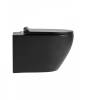 Унитаз с инсталляцией Agger ATI03144+APB188 безободковый, сиденье микролифт, черный, с белой кнопкой фото 6