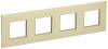 Рамка 4-постовая IEK Skandy SK-M42-M-K37 шампань