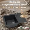 Мойка кухонная Maretti Kitchen FL575-BL черный, 57.5x47