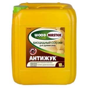 Состав биоцидный Woodmaster Антижук бесцветный 10 л