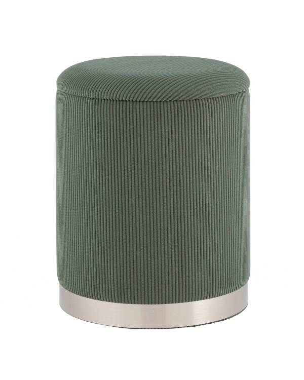 Пуф Stool Group Эмили 19A205CG-12 зеленый, вельвет, с ящиком