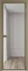 Межкомнатная дверь Profil Doors 1 AX цвет профиля Шампань, стекло безопасное 6 мм ромб серебро 600x2000