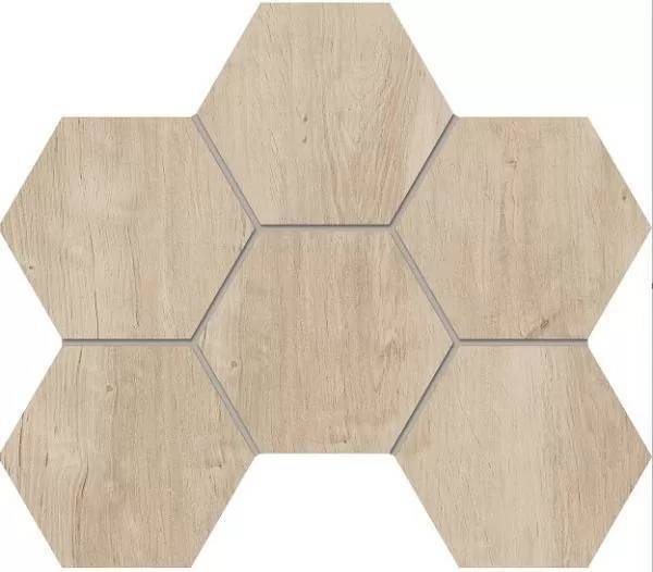 Мозаика Estima Soft Wood 69408 Mosaic/SF02_NS/25x28,5/Hexagon Hexagon неполированная 25x28.5