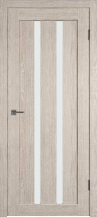 Межкомнатная дверь Владимирская Фабрика Дверей Atum 2 Cappuccino стекло White Cloud 900x2000