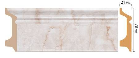 Плинтус DECOMASTER D122-80 240x2.1x7.8