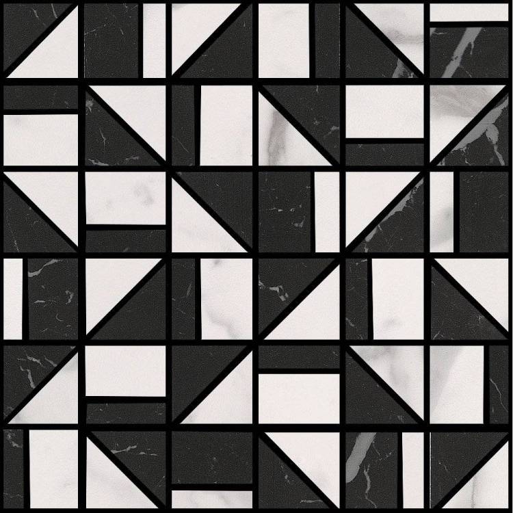 Мозаика FAP Ceramiche Roma Gold fQKN Superiore Nero Elegante Slash Mosaico 30.5x30.5