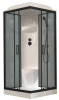 Душевая кабина Royal Bath RB 80HP6-GT-BL профиль черный, стекло прозрачное, 80x80x217