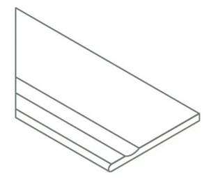 Ступень Italon Фоссил X2 620090001422 Пьюр с выемкой закруглённый левый 30x120