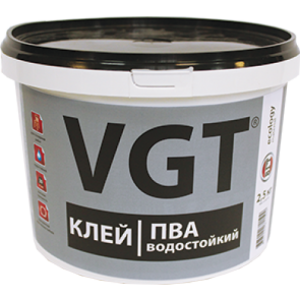 VGT ПВА КЛЕЙ ВОДОСТОЙКИЙ СТОЛЯРНЫЙ для работ по дереву, внутри и снаружи помещения (0,28 кг)
