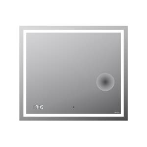 Зеркало AM.PM Gem 80 с LED-подсветкой, часами и косметическим зеркалом