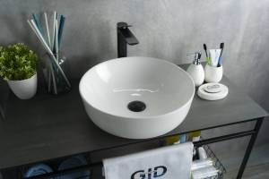Раковина Gid Esfera D1315 51182 белая, 41.5x41.5x13.5
