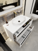 Тумба с раковиной La Fenice Elba Twin Bianco NFNC-01-ELB-B-80-2-3-M-GG белая матовая, 80 см фото 3