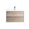 Тумба с раковиной BelBagno Kraft 80 rovere galifax bianco