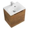 Тумба с раковиной Belbagno Etna ETNA-500-1A-SO-RN-P-R 49.6x39.2x50 Rovere Nature подвесная с одной распашной дверцей, с одной полкой, правосторонняя фото 4