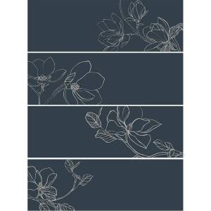 Панно Creto Ekzotic Bloom (к-т 4 шт) 90x120