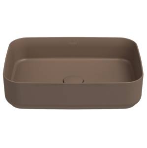 Раковина Isvea Infinity 10NF65050SV-2H коричневый матовый, 50x36