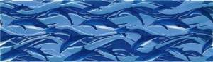 Декор Kerama Marazzi Баттерфляй AR132/2828 Дельфины 28.5x8.5