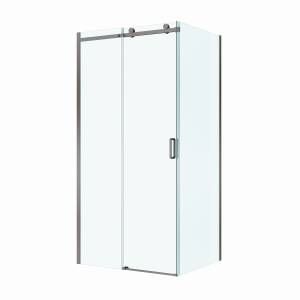Душевой уголок BelBagno SOFT_CLOSE-2-AH-1-110/90-C-GM профиль оружейная сталь, стекло прозрачное, 110x90x200