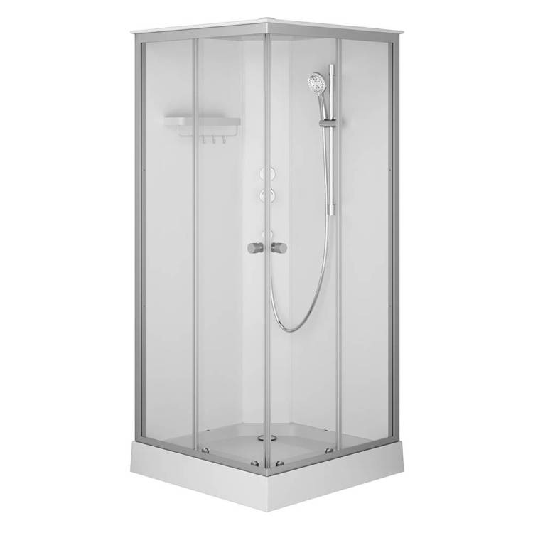 Душевая кабина Am.Pm X-Joy W94C-403-090MT 90x90, профиль матовый хром, стекло прозрачное