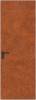 Межкомнатная дверь Profil Doors 1 AGK цвет профиля Деорэ, алюминиевая панель ржавчина 600x2000