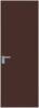 Межкомнатная дверь Profil Doors 1 AGK цвет профиля Матовый, стекло безопасное 4 мм монохром шоколад 700x2000