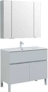 Мебель для ванной Aquanet Алвита New 00273990 1 ящик, 2 дверцы, серый