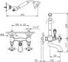 Смеситель для ванны с душем Nicolazzi Tradizionale 1402CR70 хром фото 2