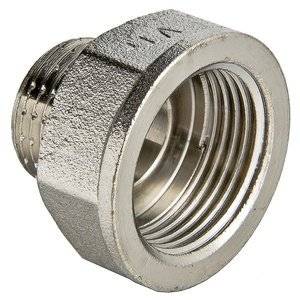 Переходник VALTEC 2 х 1 1/4 внутренняя-наружная резьба, никелированная латунь
