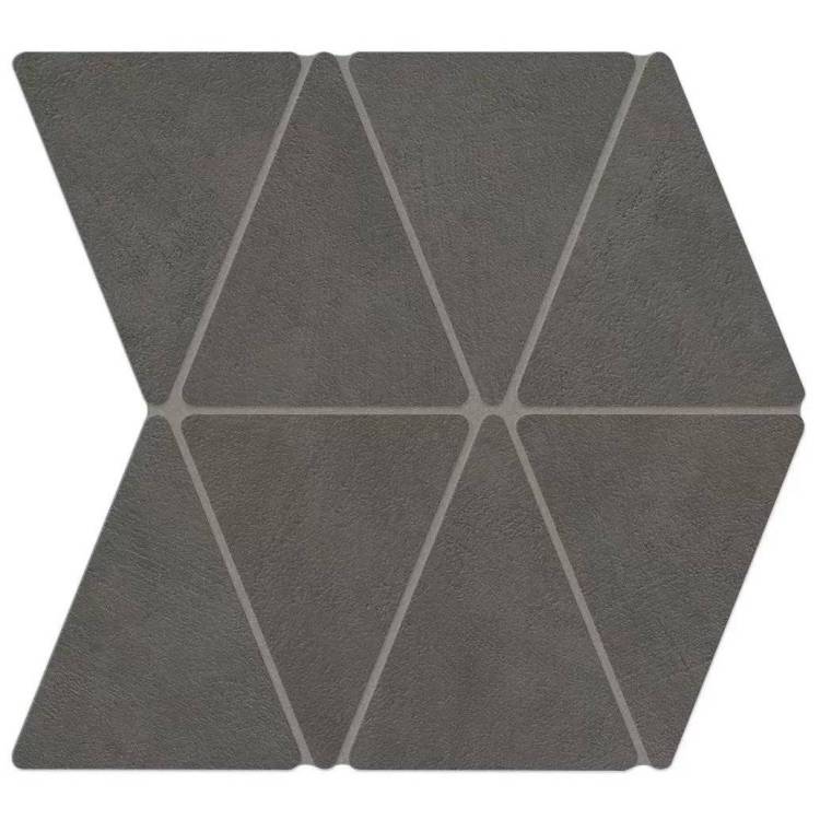 Мозаика Atlas Concorde Boost Natural A7CR Coal Mosaico Rhombus 33.8x36.7