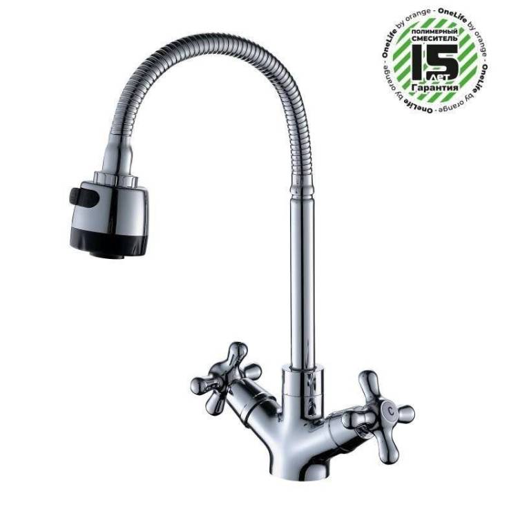 Смеситель для кухни OneLife P03-004CR,хром