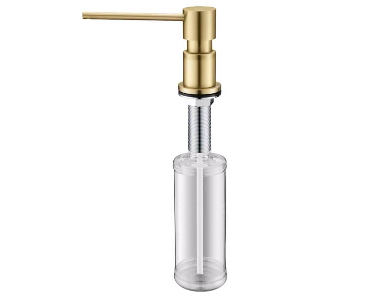 Дозатор для кухонной мойки Paulmark Kraft D003-LG Светлое Золото