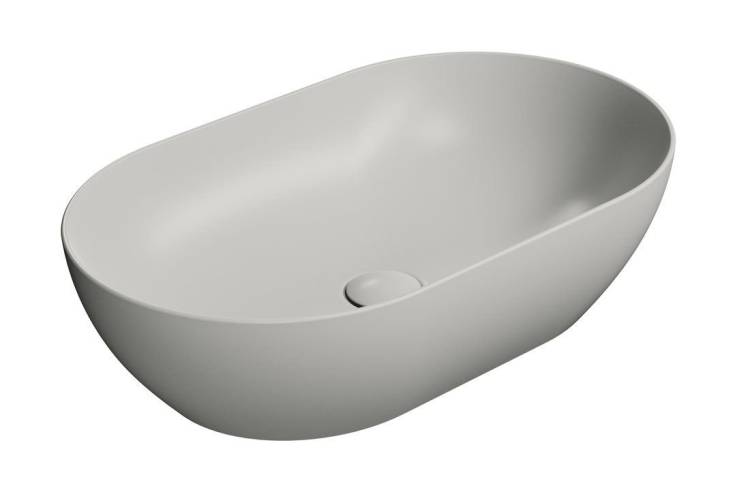 Раковина GSI Pura 883417 серый матовый, 60x37