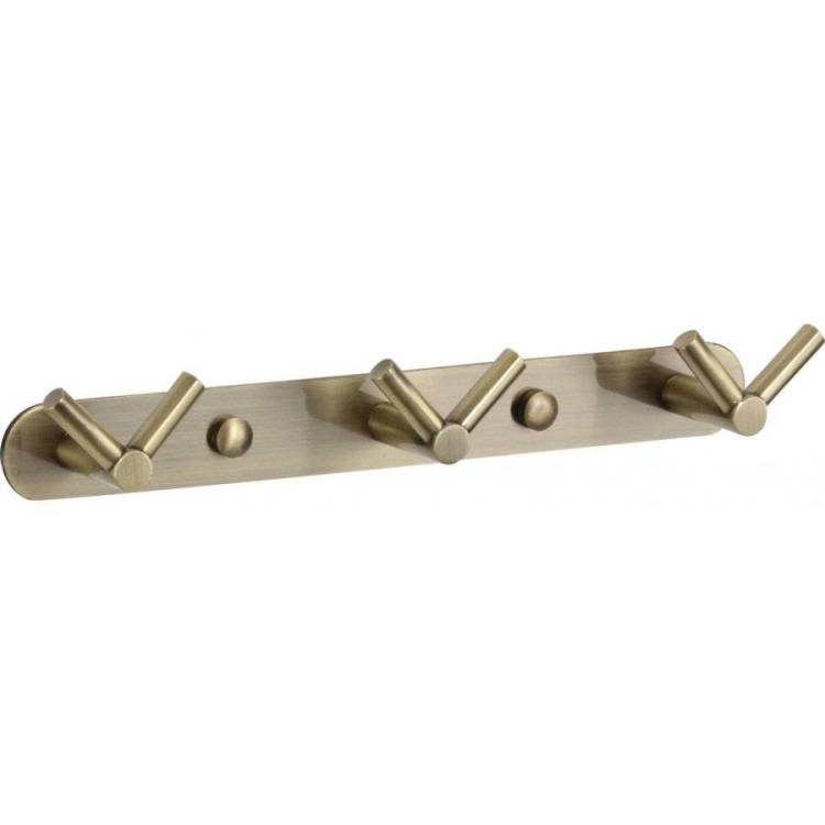 Планка с крючками (3 крючка) Savol S-007223C бронза
