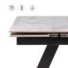 Стол Woodville Невис 553538 creto statuario cara polished, черный 140(200)x80x76 фото 10