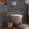 Унитаз подвесной Teymi Vitra Pro T40806 безободковый, с сиденьем микролифт, белый фото 4