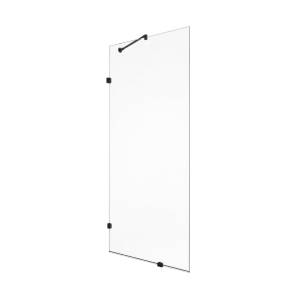 Душевая перегородка MaybahGlass MGD-259-6 79x195, стекло прозрачное 8 мм, профиль черный