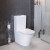 Унитаз-компакт Ambassador Ritz 237K19001RS безободковый, сиденье микролифт, белый фото 5