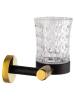 Стакан Wonzon & Woghand WW-9221 с держателем, черный, золотой фото 3