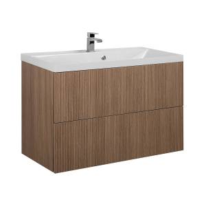 Тумба под раковину Art&Max Verona-Push AM-Verona-Push-900-2C-SO-KV Коричневый, 89.6x45x55