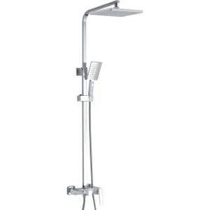 Душевая система Rose R1636F белый, хром