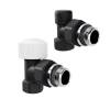 Набор термостатический угловой Royal Thermo Design НС-1640381 1/2" М30х1,5 Черный
