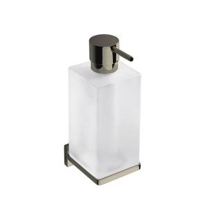 Дозатор для жидкого мыла Colombo Look B9316.HPS1-VAN подвесной, нержавеющая сталь, матовое стекло