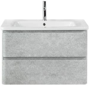 Тумба с раковиной Belbagno Albano-Cer ALBANO-CER-800-2C-SO-CVG 77x44x50 Cemento Verona Grigio подвесная с двумя выкатными ящиками