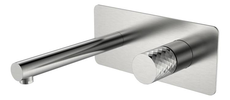 Смеситель для раковины Boheme Stick 125-NB Nickel Brush Diamohd