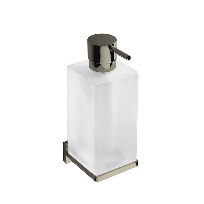 Дозатор для жидкого мыла Colombo Look B9316.HPS1-VAN подвесной, нержавеющая сталь, матовое стекло