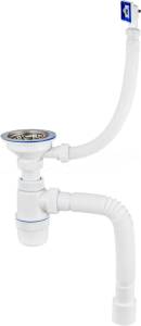 Сифон для мойки Virplast Элит 30987084 с прямоугольным переливом