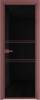 Межкомнатная дверь Profil Doors 2 AX цвет профиля Красный антрацит, стекло безопасное 6 мм черный триплекс 800x2000