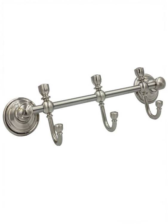 Крючок Bath Plus Bronx nickel BX-65705-3 тройной хром