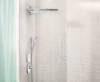 Термостатический смеситель Hansgrohe ShowerSelect Glass 15735400 для душа, белый - хром фото 3